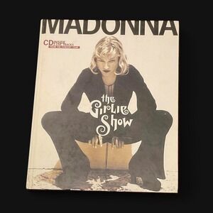 Hardcover Madonna 'The Girlie Show' Coffee Table Tour Book comes with live CD